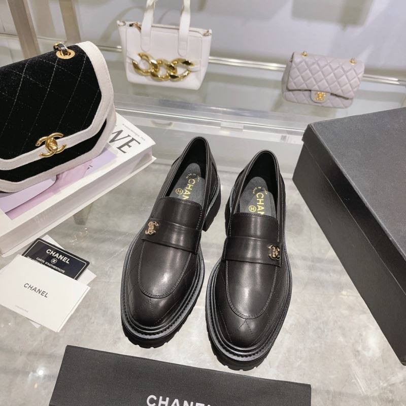 Ch*el leather shoes